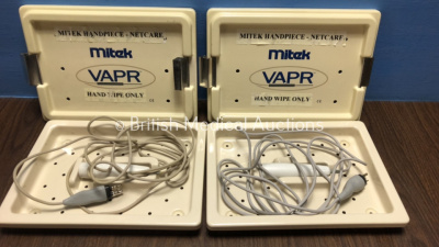 2 x Mitek VAPR Handpieces in Cases