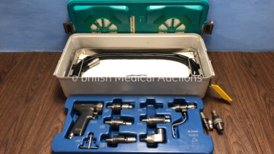 DeSoutter MPX Drill Set Including 1 x MPX-500 Handpiece, 1 x DX-500 Jacobs Drill, 1 x RX-500 Standard Reamer, 1 x HX-500 Hi Torque Reamer, 1 x CX-500