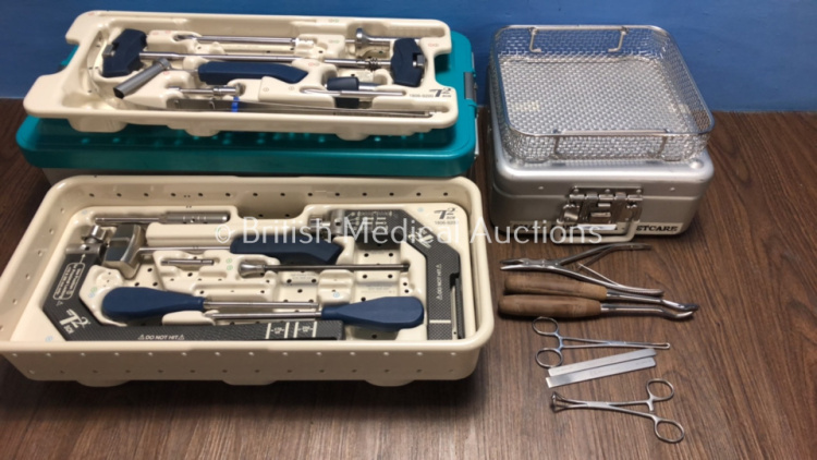 Job Lot Including 1 x Stryker T2 Supracondylar Nail Set and 1 x Small Bone Set in Trays