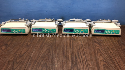 Job Lot of 4 x B.Braun Infusomat Space Infusion Pumps with 4 x Power Supplies (All Power Up) *61316 / 61087 / 277666 / 61329*