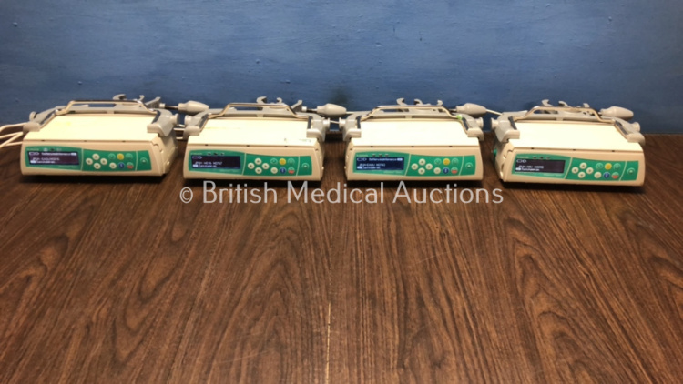 Job Lot of 4 x B.Braun Infusomat Space Infusion Pumps with 4 x Power Supplies (All Power Up) *71729 / 61073 / 61302 / 334381*