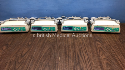 Job Lot of 4 x B.Braun Infusomat Space Infusion Pumps with 4 x Power Supplies (All Power Up) *61342 / 71680 / 71737 / 034159*