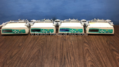 Job Lot of 4 x B.Braun Infusomat Space Infusion Pumps with 4 x Power Supplies (All Power Up) *61717 / 61150 / 61516 / 61343*