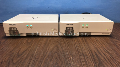 2 x Philips IntelliVue G5-M1019A Gas Module with 2 x Water Traps (Both Power Up) * Mfd 2008 / 2006* **ARXC-0017 / ARZL-0142**