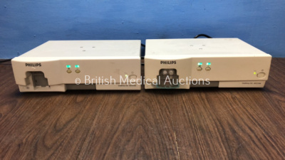 2 x Philips IntelliVue G5-M1019A Gas Module with 1 x Water Trap (Both Power Up) * Mfd 2008 / 2008* **ARZA-0007 / ARZL-0124**