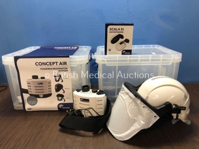 2 x Centurion Concept Air Ref- R23CHFUVKIT Powered Respiratory System *Stock Photos Used*