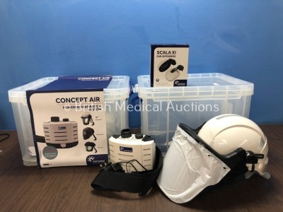 2 x Centurion Concept Air Ref- R23CHFUVKIT Powered Respiratory System *Stock Photos Used*