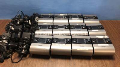 12 x ResMed S9 Escape CPAPs with 12 x Power Supplies (All Power Up)