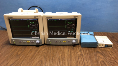 Job Lot Including 2 x Mindray Datascope Trio Monitors (Both Power Up with Casing Damage - See Photos) and 1 x SpaceLabs Model 90207 Ambulatory Blood P