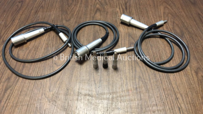 3 x Micro Air Dental Cables with 2 x Blen Air Ref 1600612 Handpieces and 1 x KaVo 10ES Hand Piece