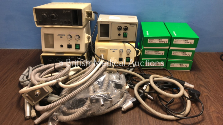 Mixed Lot Including 6 x Welch Allyn 73324 Ophthalmoscope Power Supplies and Various Dust Drill Extraction Units