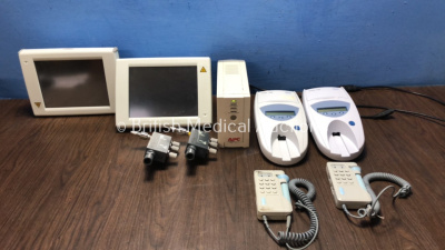 Mixed Lot Including 1 x APC 350 Back UPS Unit (Powers Up) 2 x Roche Urisys 1100 Urine Analyzers (Both Untested to No Power Supplies) 2 x Unknown Monit