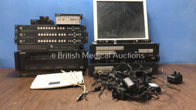 Mixed Lot Including Switches, Power Chargers and 1 x Elo Monitor *DRSHD1210024K / 09100480000434 / 5756WE40A3904 / 290952401278 / 03101793700248 / 051