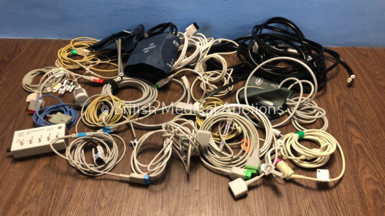 Job Lot of Various GE Monitor Leads