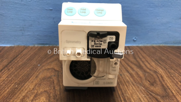 GE E-CAiOV Gas Module with Spirometry and D-Fend Water Trap * Mfd Feb 2010* **6595245**