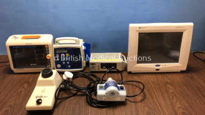 Job Lot Including 1 x Spacelabs Healthcare Ultraview SL Patient Monitor Including ECG, SpO2, P1-2, T1-2, hlo1, hlo2 and NIBP Options (No Power Supply)