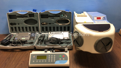 Mixed Lot Including 2 x Viasys Microlab Spirometers in Cases with Accessories, 1 x Graseby 3500 Anaesthesia Pump and 1 x Velopex Intra-X Dental Film P