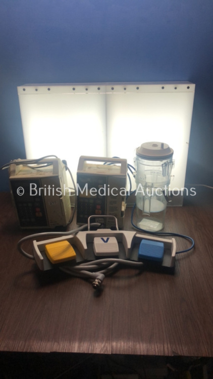 Mixed Lot Including 1 x Valleylab Force Triad Three-Pedal Footswitch, 2 x Suction Cups, 2 x Baxter Flo-Gard 6201 Volumetric Infusion Pumps and 1 x Ens