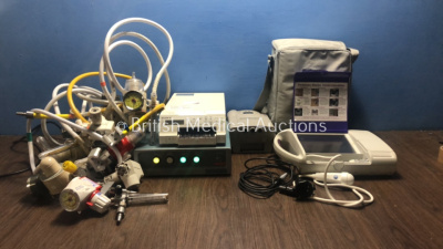 Mixed Lot Including PortaScan + Bladder Scanner with Probe and Carry Case,LEMO Camera Head,BiPAP Harmony Unit,Sony Color Video Printer UP-25MD (Powers