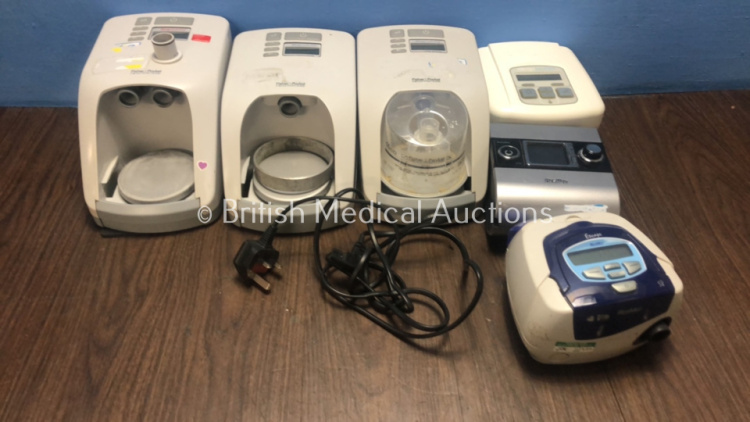 Job Lot Including 2 x Fisher & Paykel SleepStyle 200 CPAPs, 1 x SleepStyle 600 CPAP, 1 x ResMed AutoSet EPR S9 CPAP, 1 X ResMed Escape S8 CPAP and 1