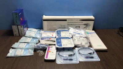 Job Lot of Consumables Including Alcon Infiniti Ultrasound Fluidics Management System,Synergetics Laser Probes,Aesculap Suction Catheters,Echelon Flex