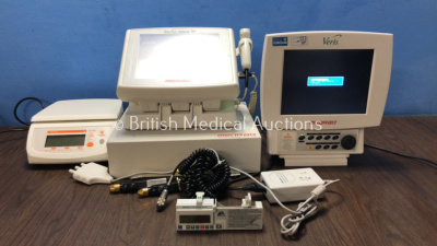 Mixed Lot Including 1 x Medrad Veris Monitoring System with 1 x Medrad Spectris Solaris MR Injection System (Powers Up) 1 x DIGI DS-502 Weighing Scale