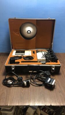 Mixed Lot Including 1 x Flowmate Uroflowmetry Unit with Accessories in Carry Case, 1 x Olympus OVC-200 Video Converter and 1 x Olympus MAJ-953 Probe D