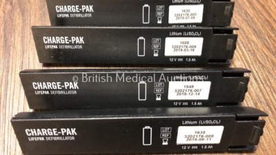 44 x Lifepak Defibrillator Charge-Pak Batteries - Out of Date (Untested) - 2