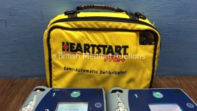 1 x Philips Heartstart FR2+ Defibrillator with 1 x Battery and 2 x Electrodes and 1 x Laerdal HeartStart FR2+ Defibrillator with 1 x Battery,2 x Elect - 4