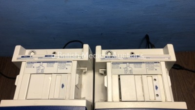 4 x Philips HeartStart XL Smart Biphasic Defibrillators with ECG and Printer Options (All Power Up) * SN US00461696 / US00124921 / US00591739 / US0044 - 4