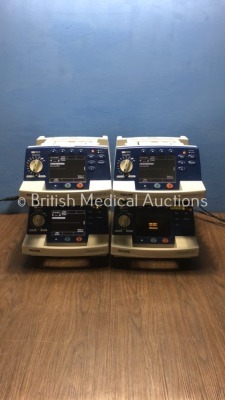 4 x Philips HeartStart XL Smart Biphasic Defibrillators with ECG and Printer Options (3 x Power Up, 1 x Powers Up with Defib Failure/Error) * SN US004