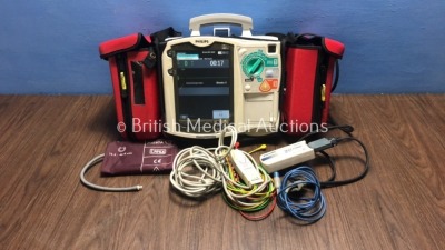 Philips HeartStart MRx Defibrillator with NBP,ECG,SpO2 and Printer Options,1 x Battery,1 x Paddle Lead,1 x Philips Test Load,1 x SpO2 Finger Sensor,1 - 2