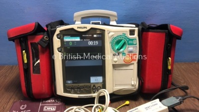 Philips HeartStart MRx Defibrillator with NBP,ECG,SpO2 and Printer Options,1 x Battery,1 x Paddle Lead,1 x Philips Test Load,1 x SpO2 Finger Sensor,1 - 3