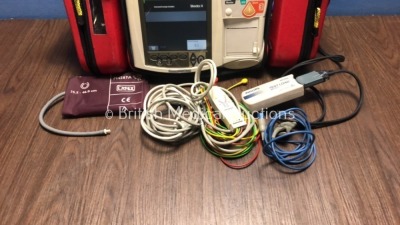 Philips HeartStart MRx Defibrillator with NBP,ECG,SpO2 and Printer Options,1 x Battery,1 x Paddle Lead,1 x Philips Test Load,1 x SpO2 Finger Sensor,1 - 4