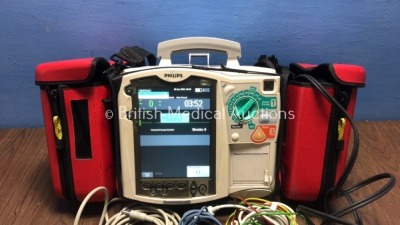 Philips HeartStart MRx Defibrillator with NBP,ECG,SpO2 and Printer Options,1 x Battery,1 x Paddle Lead,1 x Philips Test Load,1 x SpO2 Finger Sensor,1 - 3