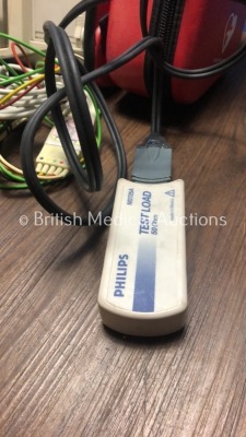 Philips HeartStart MRx Defibrillator with NBP,ECG,SpO2 and Printer Options,1 x Battery,1 x Paddle Lead,1 x Philips Test Load,1 x SpO2 Finger Sensor,1 - 5