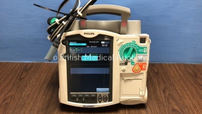 Philips Heartstart MRx Defibrillator Including Pacer, ECG and Printer Option with 1 x Philips M3539A Batteries, 1 x Philips M3538 Module, Base for Ha