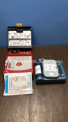 1 x CU Medical Systems iPAD Intelligent Public Access Defibrillator with Pads and Battery (Powers Up) and 1 x Philips Heartstart FRx Defibrillator wit