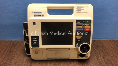 Medtronic Lifepak 12 Biphasic Defibrillator / Monitor Including ECG and SpO2 Options *Mfd 2005* (Powers Up with Stock Battery, Battery Not Included)