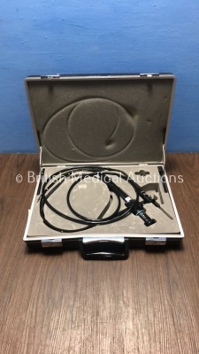 Olympus CYF-3 Cystoscope in Carry Case - Engineer's Report : Optics - No Broken Fibres, No Fault Found, Angulation - Down Short of Specification, Requ