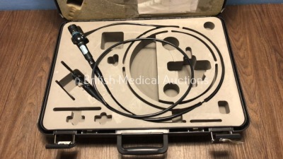 Olympus CYF-3 Fiber Optic Cystoscope in Case - Engineer's Report : Optical System - Bad Fluid Stain and Approximately 30 Broken Fibers, Angulation - S - 2