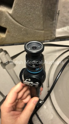 Olympus CYF-3 Fiber Optic Cystoscope in Case - Engineer's Report : Optical System - Bad Fluid Stain and Approximately 30 Broken Fibers, Angulation - S - 5