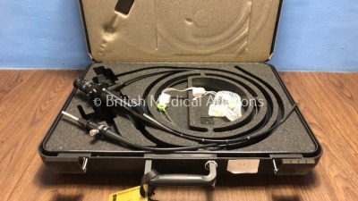 Olympus CYF-4 Cystoscope in Case - Engineer's Report : Optics - No Fault Found, Angulation - No Fault Found, Insertion Tube - Strained, Light Transmis