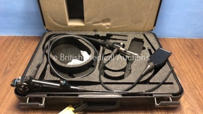 Olympus CYF Type V Cystoscope in Case - Engineer's Report : Optics - Unable to Check, Angulation - Not Reaching Specification, Insertion Tube - Dull a