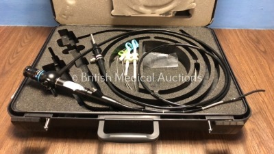 Olympus CYF-3 Cystoscope in Case - Engineer's Report : Optics - 1 x Broken Fiber, Angulation - Not Reaching Specification, Insertion Tube - Sleeving P