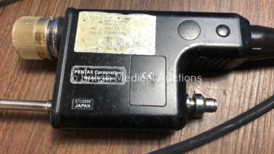 Pentax ECY-1530 Cystoscope in Case - Engineer's Report : Optics - Unable to Check, Angulation - No Fault Found, Insertion Tube - Kink at Grip, Light T - 5
