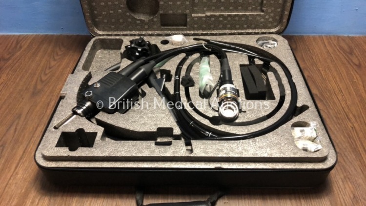 Fujinon EG-530NW Video Gastroscope in Case - Engineer's Report : Optics - No Fault Found, Angulation - Bending Section Strained, Not Reaching Specific