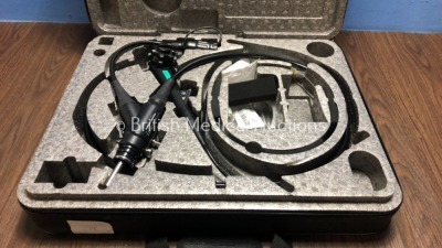 Fujinon EG-530NW Video Gastroscope in Case - Engineer's Report : Optics - No Fault Found, Angulation - Not Reaching Specification, Requires Adjustment