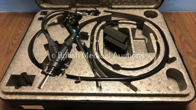 Fujinon EG-530N Video Gastroscope in Case - Engineer's Report : Optics - No Fault Found, Angulation - Not Reaching Specification, Requires Adjustment,