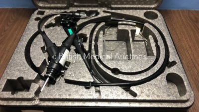 Fujinon EG-530N Video Gastroscope in Case - Engineer's Report : Optics - No Fault Found, Angulation - No Fault Found, Insertion Tube - Minor Bite Mark